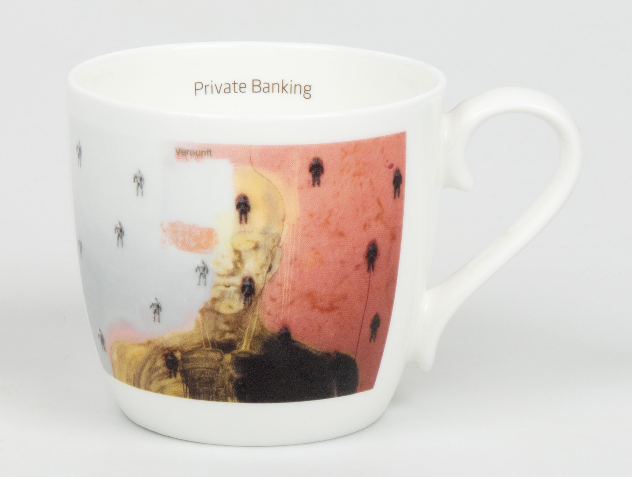 KÖNITZ Porzellan Becher / Tasse KCB57 mit Sieb und Deckel