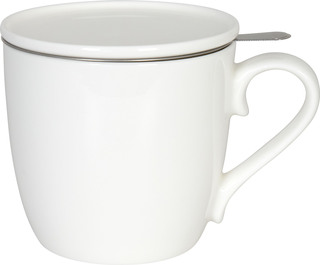 KÖNITZ Porzellan Becher / Tasse KCB57 mit Sieb und Deckel