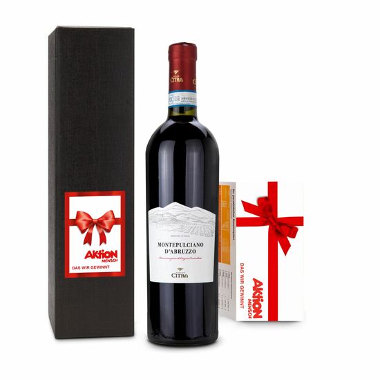 Verschenken Sie Glück! Das „Wir” gewinnt mit dem XTRA-SUPERLOS der Aktion Mensch und Gewinnchancen für einen Monat. Dazu 1 Flasche Rotwein.