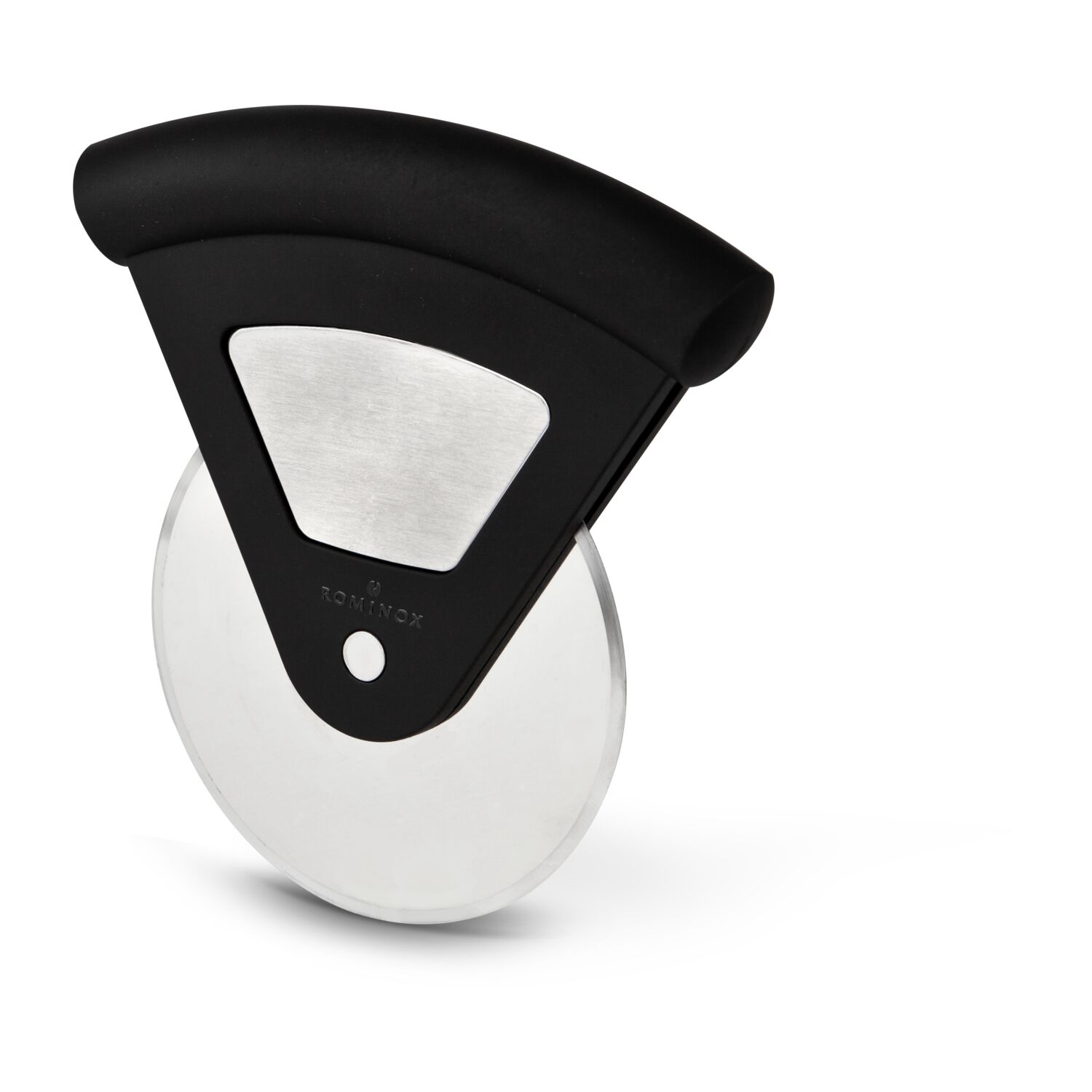 Der ROMINOX® Pizzaschneider LUIGI, Tomatensoße (160 ml) und ein leckeres Pizzagewürz (ca. 40 g) in einem dekorativen Karton.