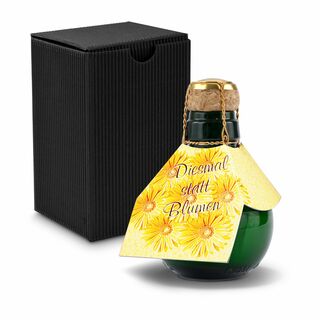 Origineller Sekt Diesmal statt Blumen - Karton Schwarz, 125 ml 2K1358a2
