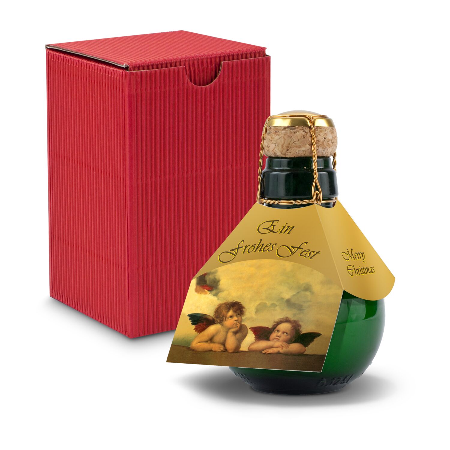 Origineller Sekt Raffael - Karton Rot, 125 ml 2K1358g4