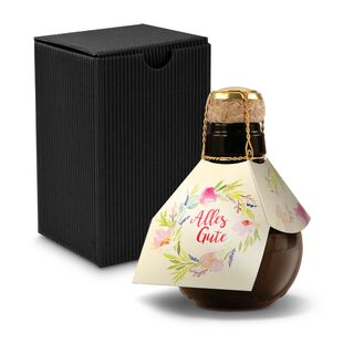 Origineller Sekt Alles Gute - Karton Schwarz, 125 ml 2K1358k2