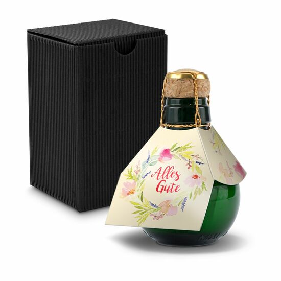 Origineller Sekt Alles Gute - Karton Schwarz, 125 ml 2K1358k2