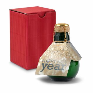 Origineller Sekt Happy New Year - Karton Rot, 125 ml 2K1358o4