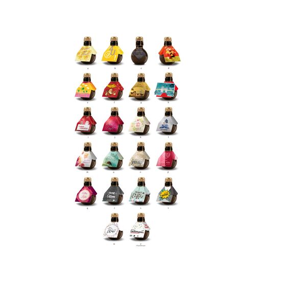 Origineller Sekt Happy Easter - Karton Gelb, 125 ml 2K1358s1