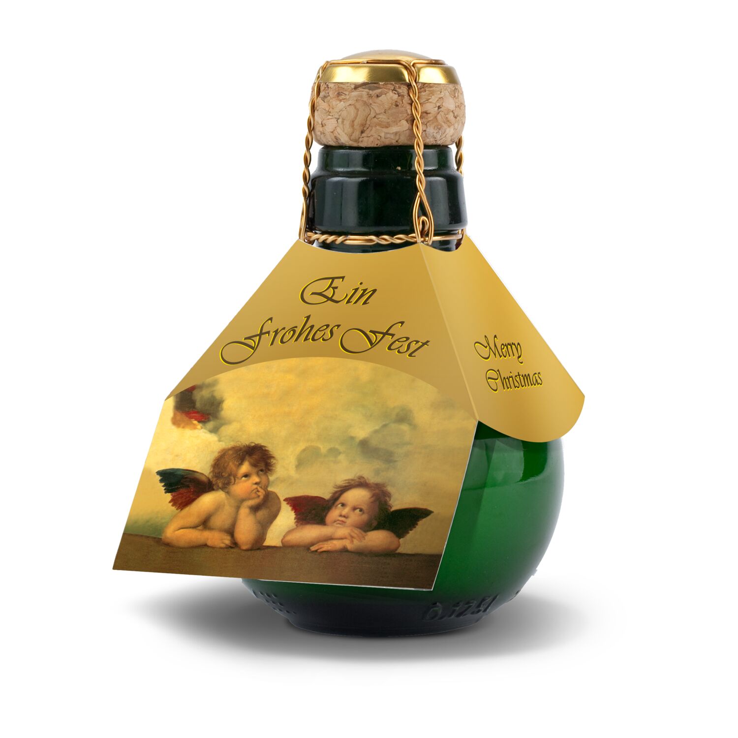 Geschenkartikel / Präsentartikel: Kleinste Sektflasche: Weihnachts-Raffael 2K1379
