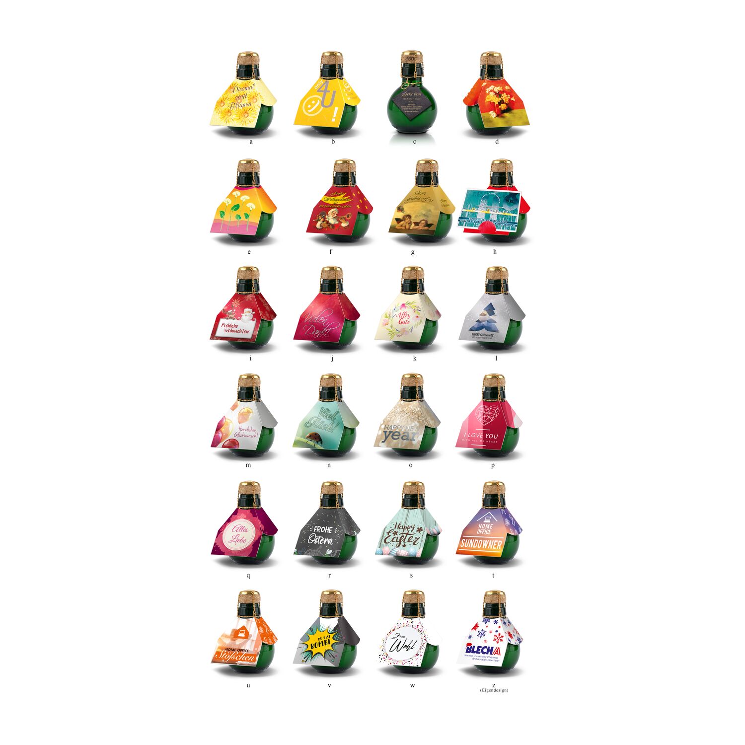 Kleinste Sektflasche der Welt Diesmal statt Blumen, 125 ml 2K1540a