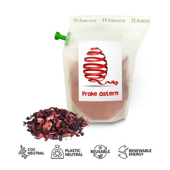 Verschenken Sie Fröhlichkeit & Genuss zu Ostern mit diesem wiederverwendbaren Brühbeutel. Heißes Wasser eingießen, ziehen lassen & genießen.