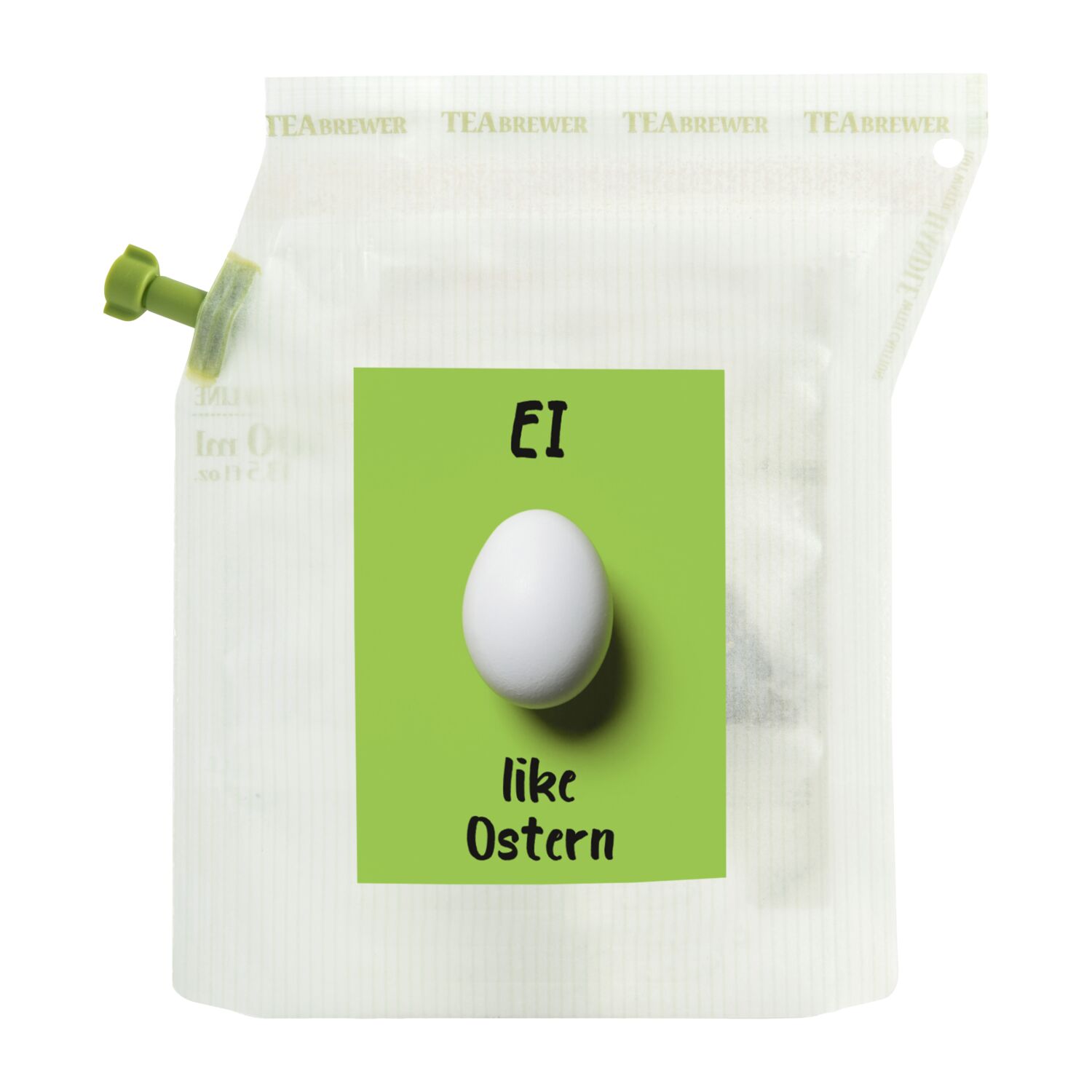 Verschenken Sie Fröhlichkeit & Genuss zu Ostern mit diesem wiederverwendbaren Brühbeutel. Heißes Wasser eingießen, ziehen lassen & genießen.