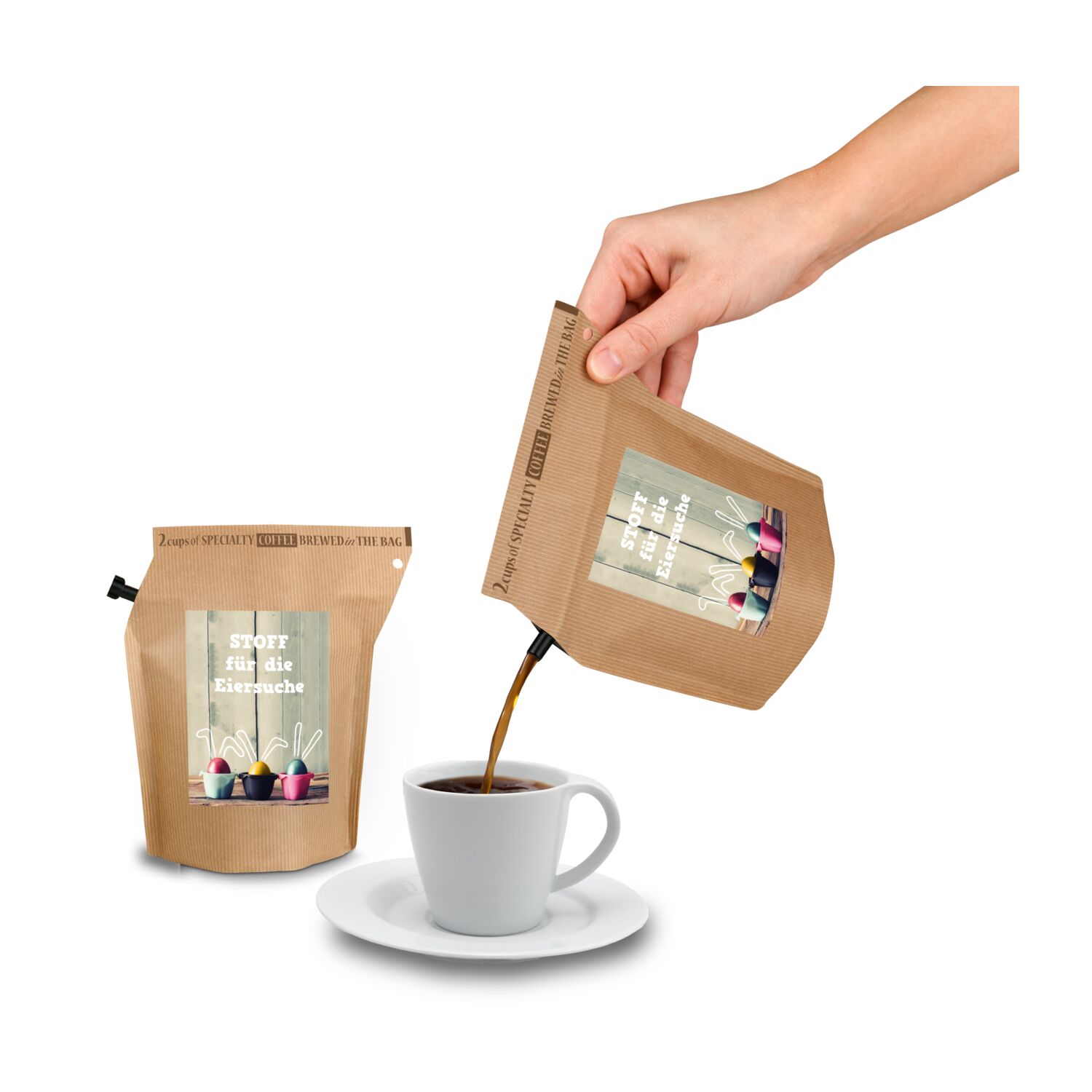 Geschenkartikel / Präsentartikel: Oster-Kaffee - Eiersuche 2K1624e
