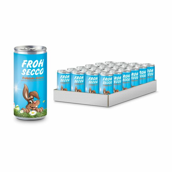 Präsentartikel: Frohsecco Ostern - 24 x Secco 0,2 l, Slimlinedose 2K1629