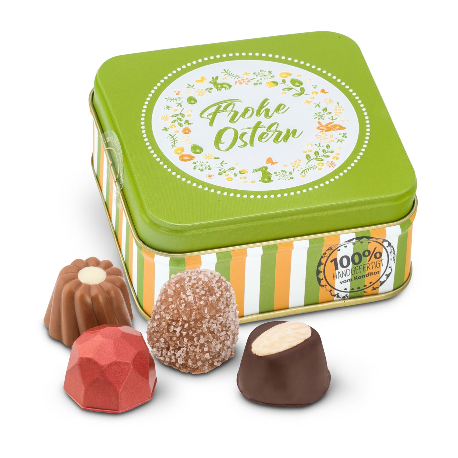 Geschenkartikel / Präsentartikel: Frohe Ostern - Pralinen 50 g 2K1635a