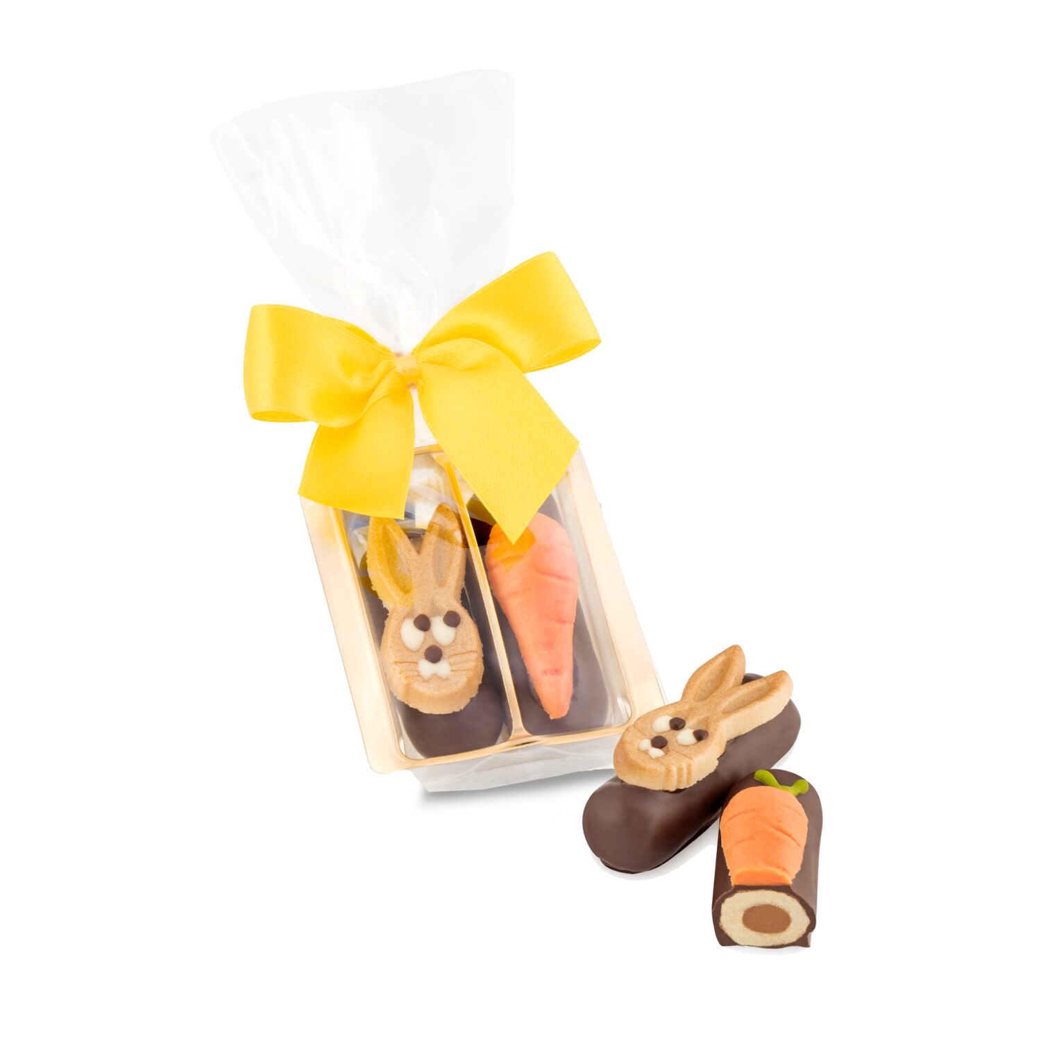 Geschenkartikel / Präsentartikel: Kleines Oster-Duo, auch in individueller Kissenverpackung 2K1662