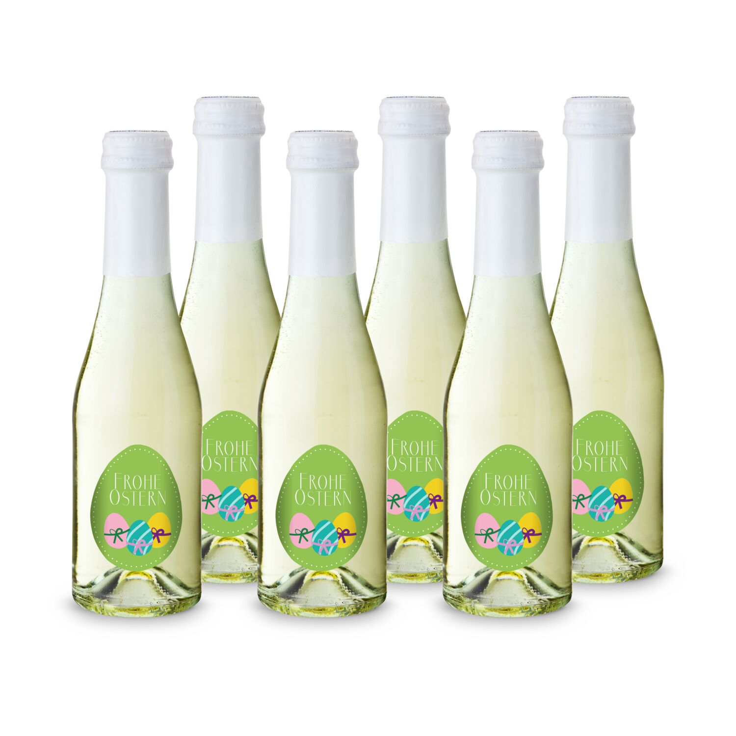 Präsentartikel: Oster-Piccolo - 6 x Secco Piccolo 0,2 l, Flasche klar 2K1675