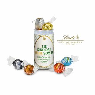 Geschenkartikel / Präsentartikel: Lindt-Geheimnis Ostern - Etikett Sie sind das Gelbe vom Ei 2K1679e