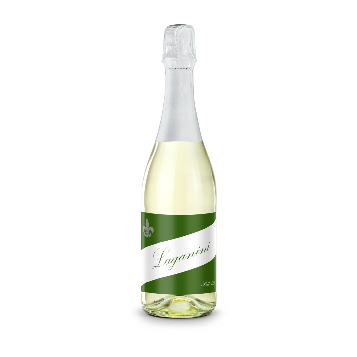0,75 l trockenes Sekt Cuvée in klarer Flasche, Alkohol 11% Vol.