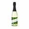 Sekt Cuvée - Flasche klar - Kapselfarbe Schwarz, 0,75 l 2K1905d