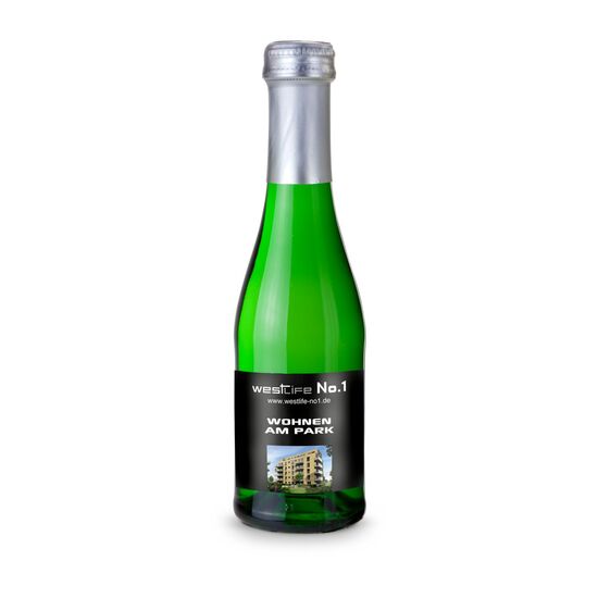 0,2 l klassisches Sekt Cuvée trocken in grüner Flasche mit Schraubverschluss, Alkohol 11% Vol.