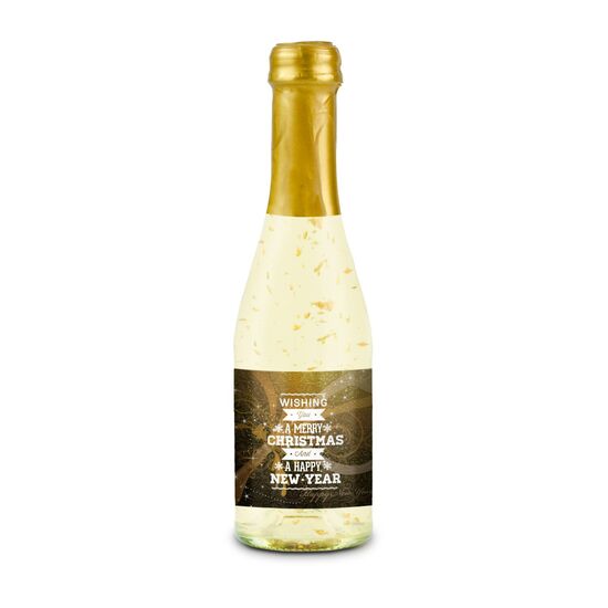 0,2 l aromatisiertes, weinhaltiges Getränk mit 22-karätigem Blattgold und Kohlensäure in klarer Flasche, Alkohol 10% Vol. - Sektsteuerfrei