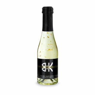 Piccolo Golden Flakes - Fl. klar - Kapsel schwarz, 0,2 l 2K1918d