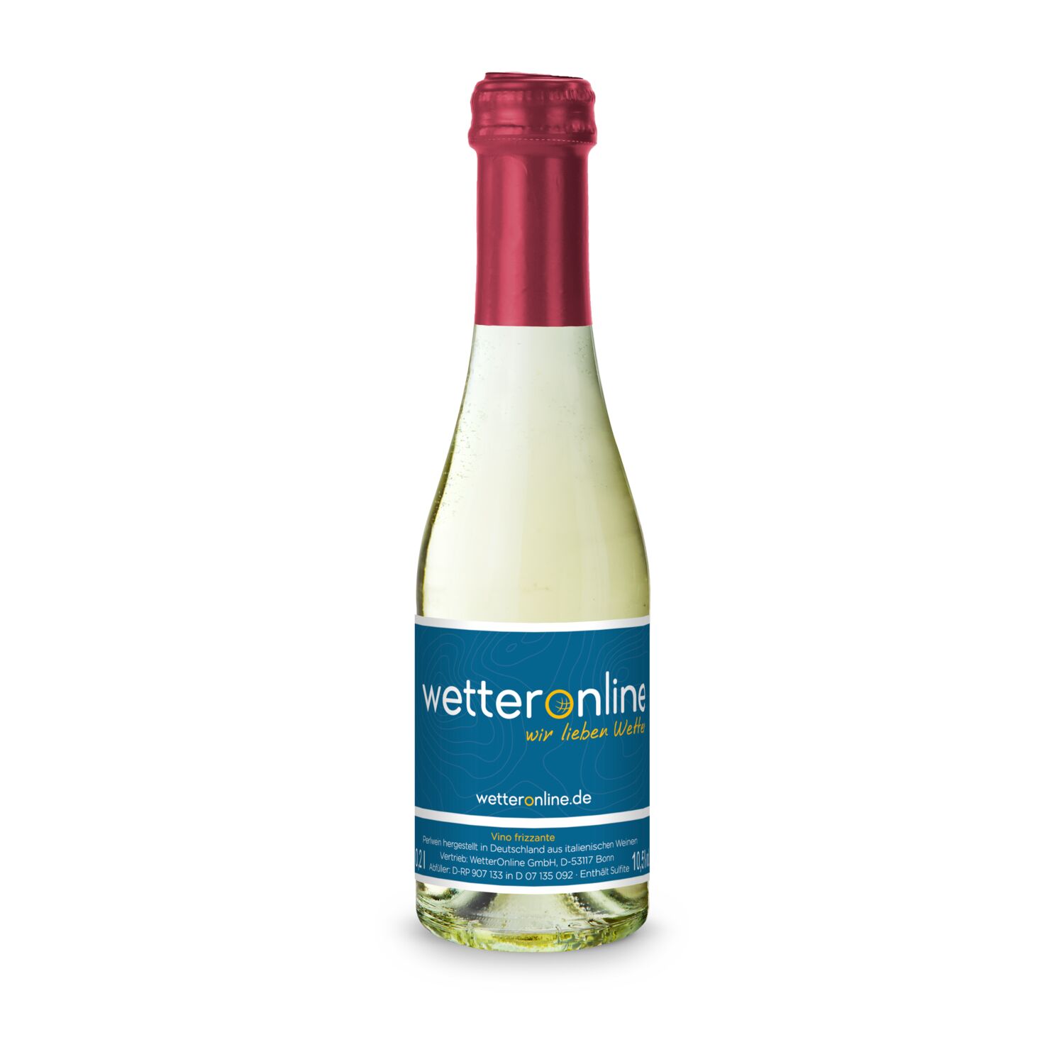 Promo Secco Piccolo - Flasche klar - Kapsel Bordeauxrot, 0,2 l 2K1919f