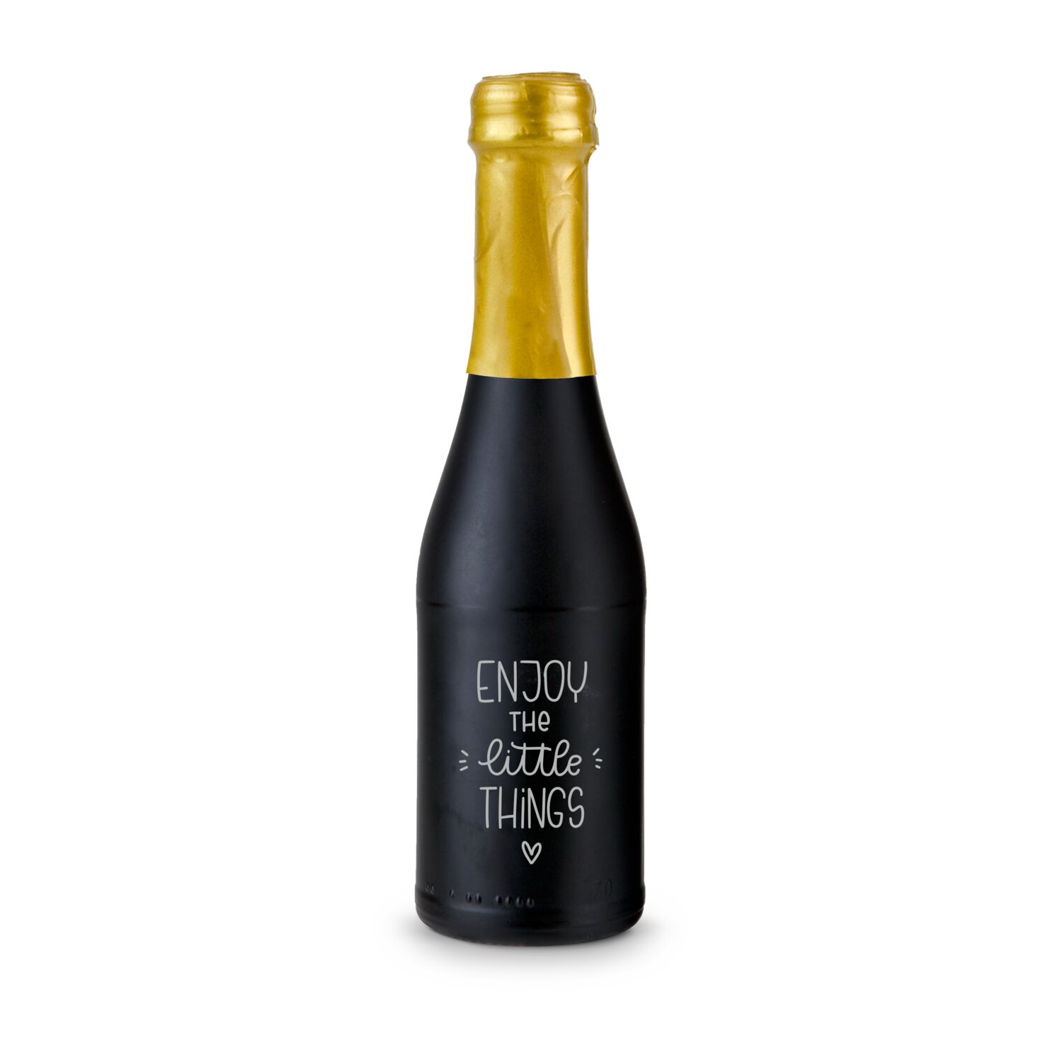 Promo Secco Piccolo - Fl. schwarz matt - Kapsel gold, 0,2 l 2K1938a
