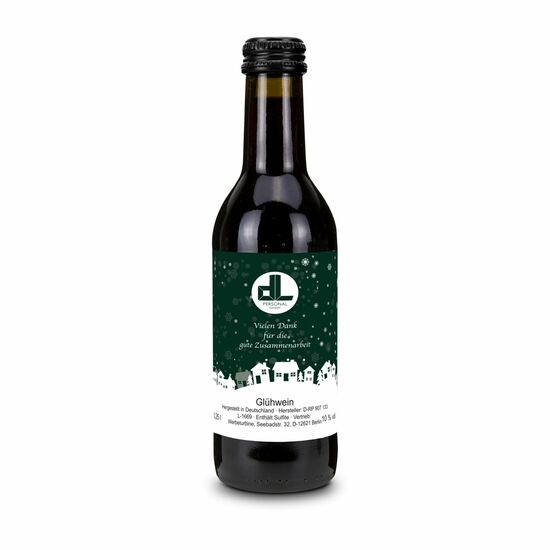 Glühwein - Flasche olivgrün, 0,25 l 2K1940