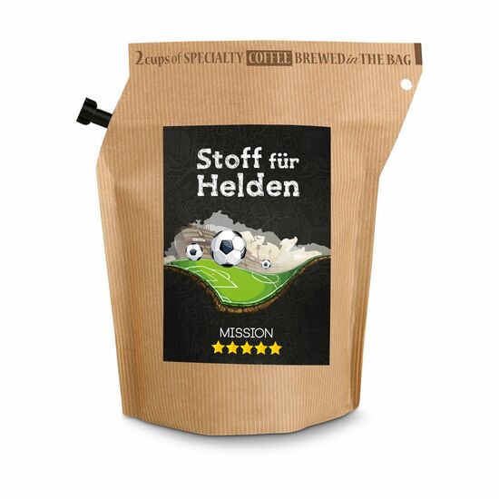 Geschenkartikel / Präsentartikel: WM-Kaffee Stoff für Helden 2K1964