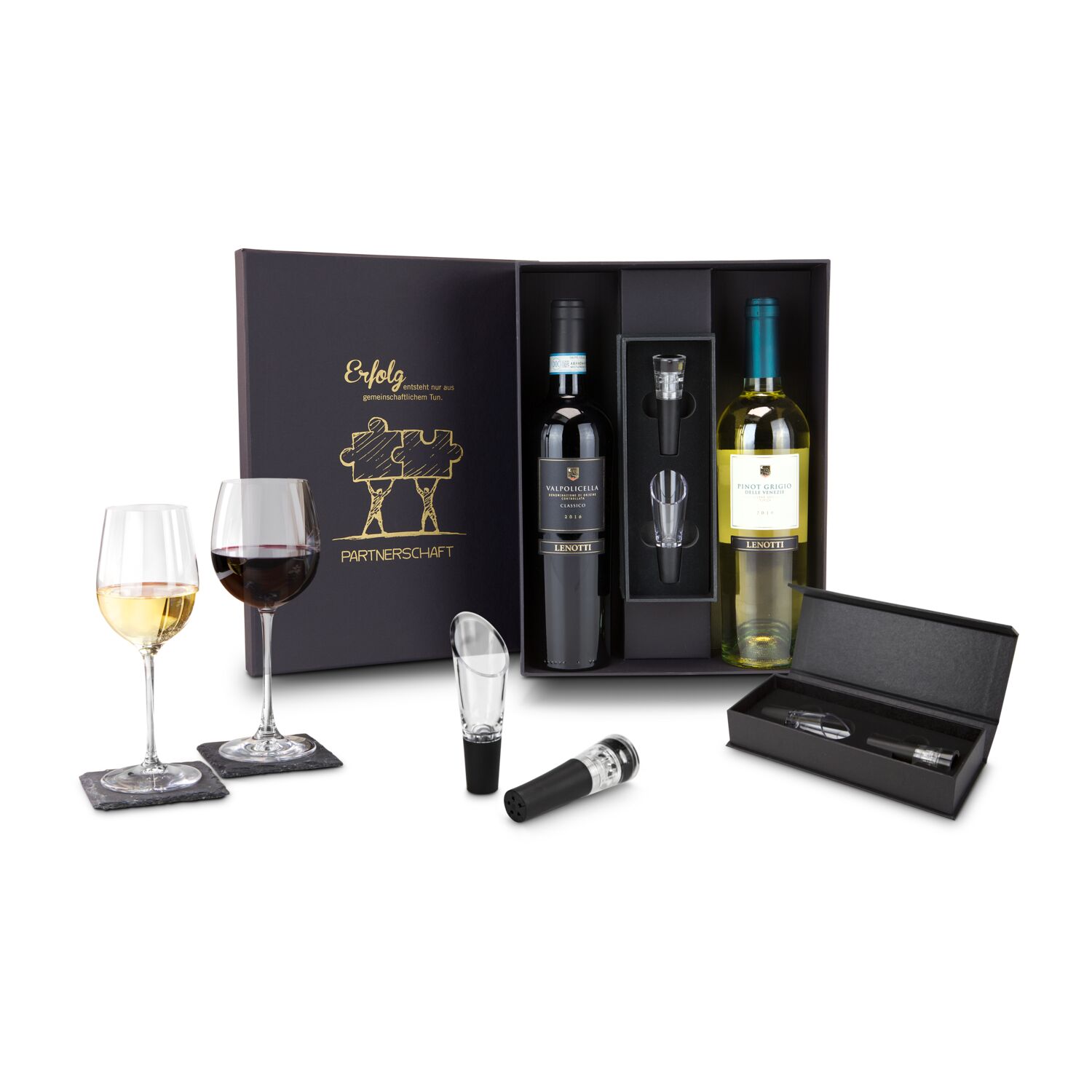 Geschenkset / Präsenteset: Wein-Partnerschaft 2K2005