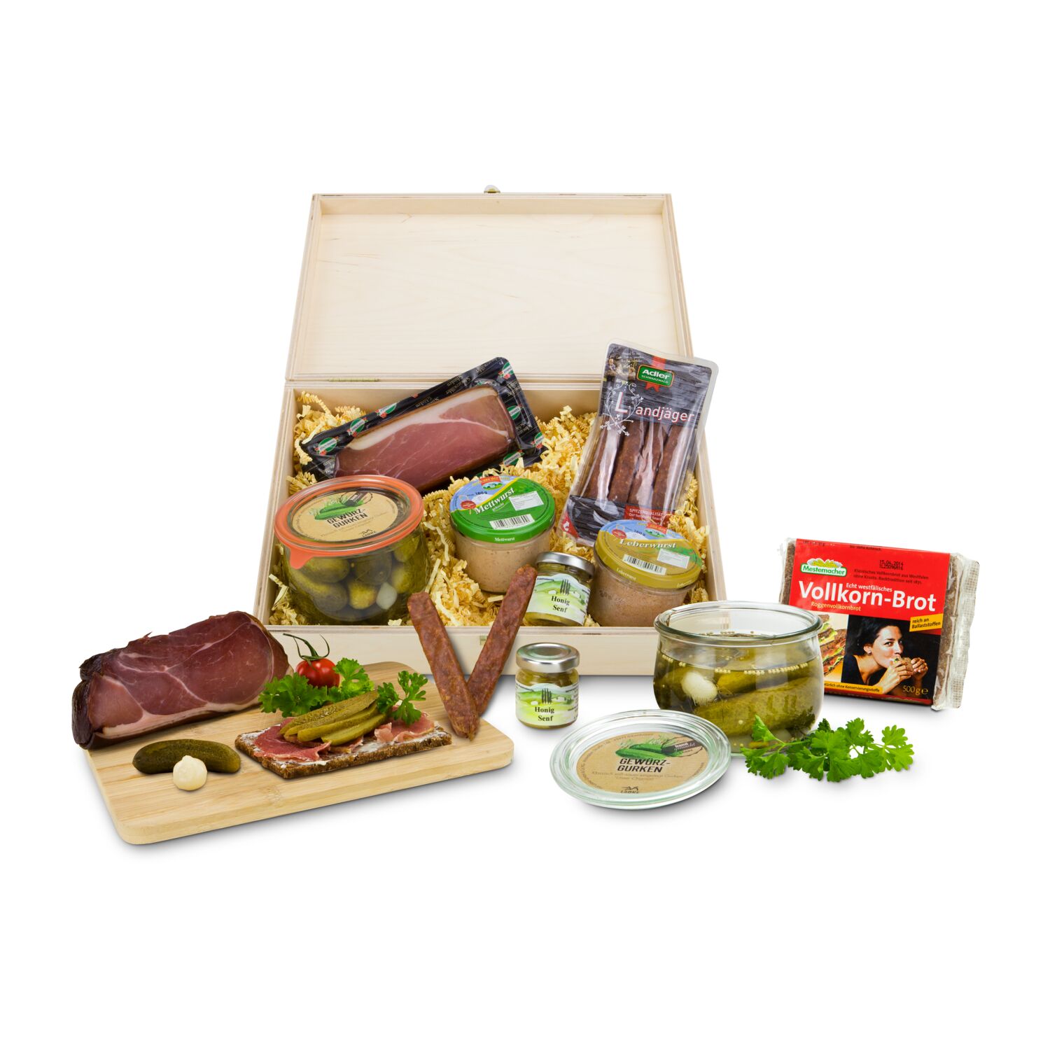 Geschenkset / Präsenteset: Herzhafte Kiste 2K2050