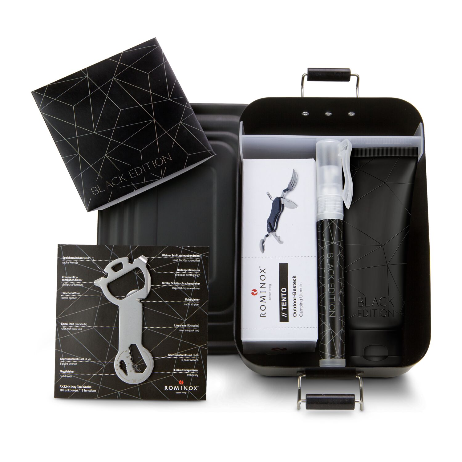 Geschenkset / Präsenteset: Lunchbox Black Edition 2K2073