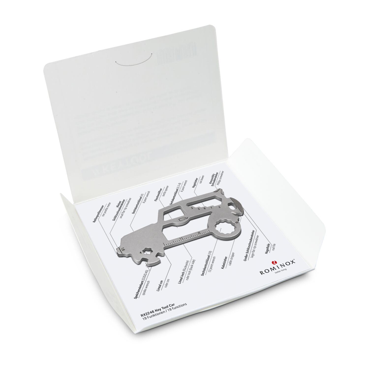ROMINOX® Key Tool SUV (19 Funktionen) Werkzeug 2K2101e