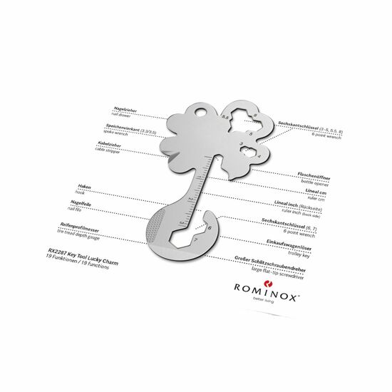 ROMINOX® Key Tool Lucky Charm (19 Funktionen) Werkzeug 2K2101m