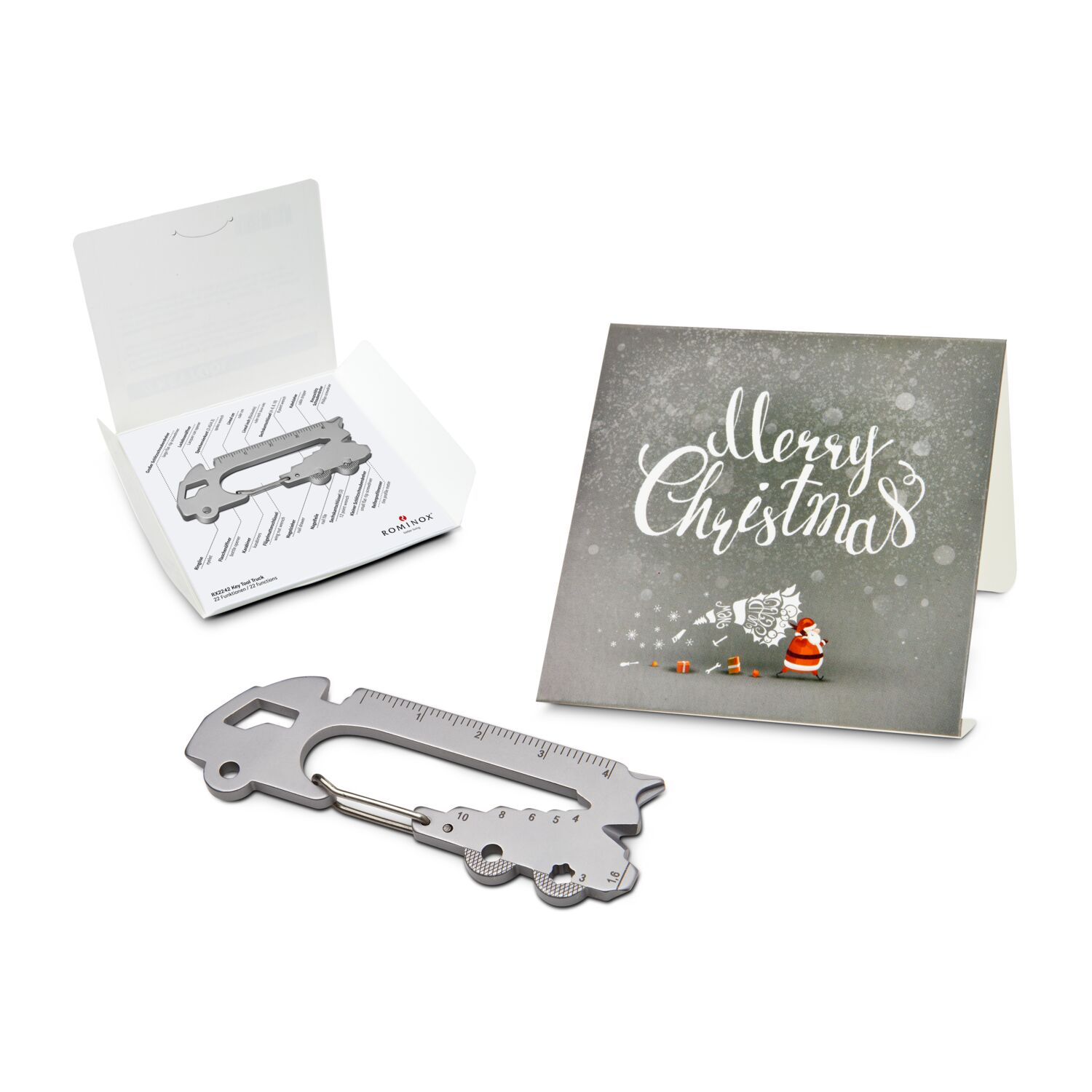 ROMINOX® Key Tool Truck (22 Funktionen) Merry Christmas 2K2102a