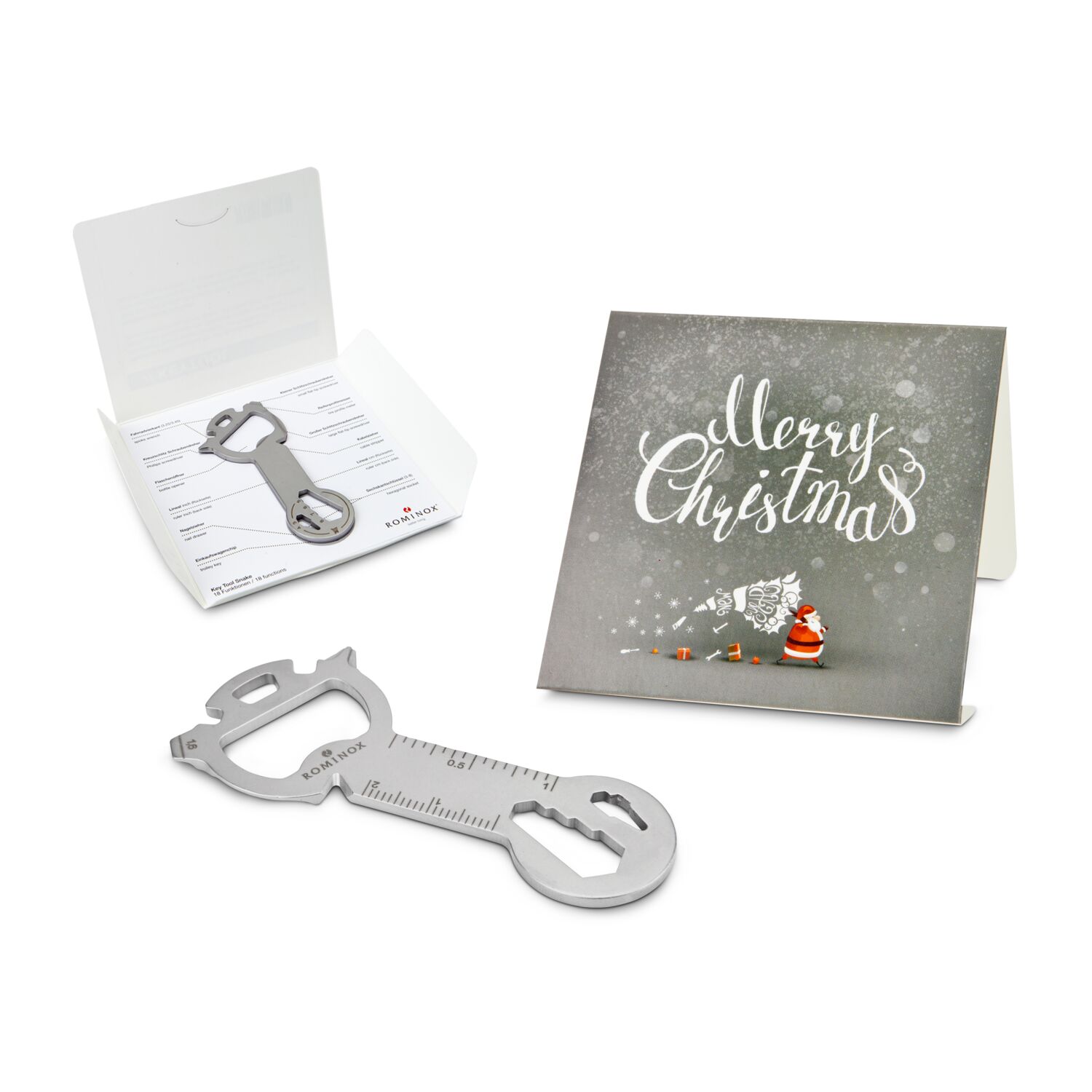 ROMINOX® Key Tool Snake (18 Funktionen) Merry Christmas 2K2102c