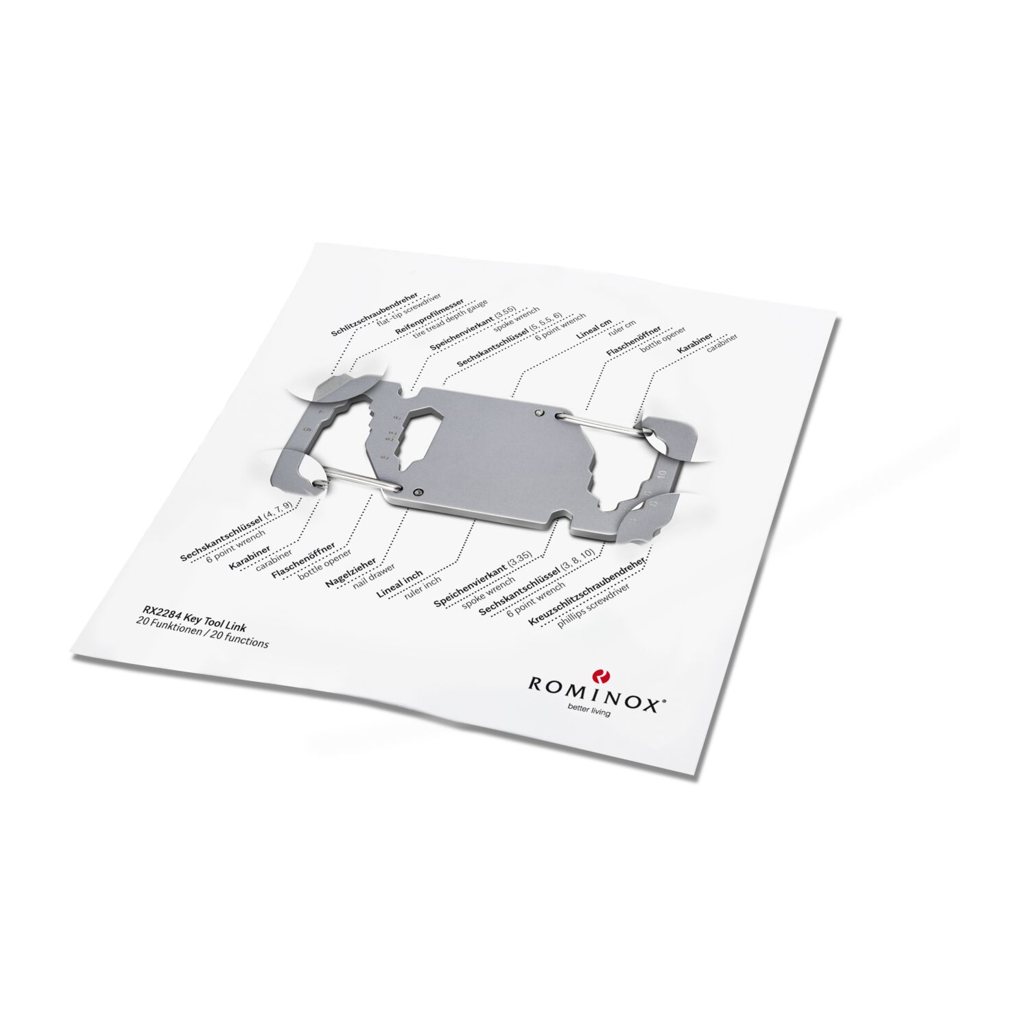 ROMINOX® Key Tool Link (20 Funktionen) Danke 2K2103j