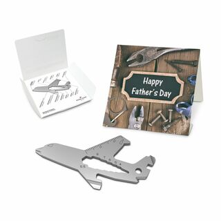 ROMINOX® Key Tool Airplane (18 Funktionen) Happy Father's Day 2K2104g