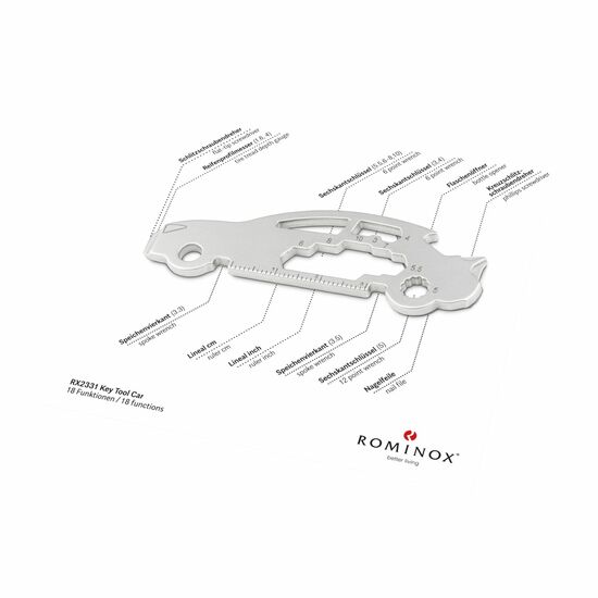ROMINOX® Key Tool Car/Auto (18 Funktionen) Happy Father's Day 2K2104p