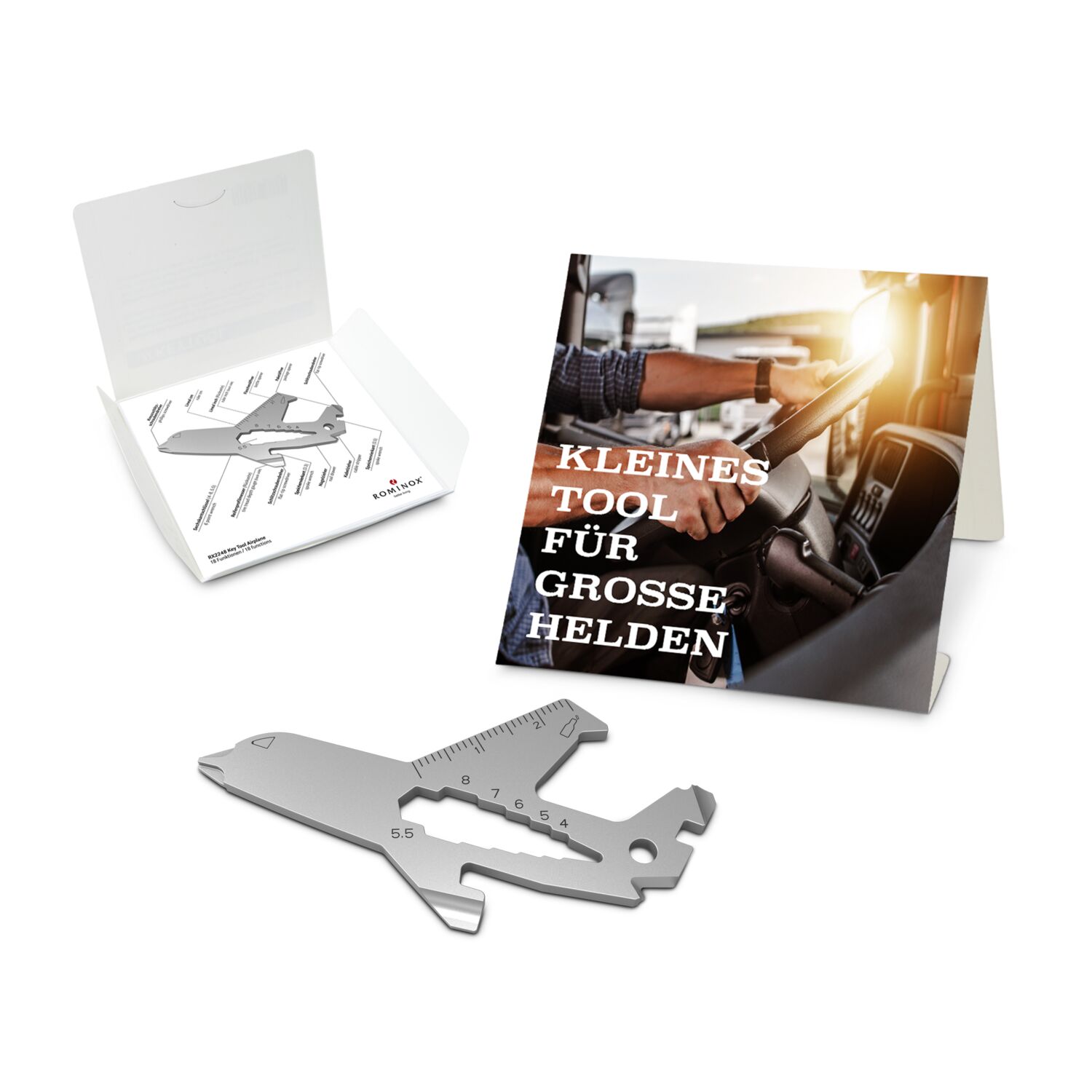 ROMINOX® Key Tool Airplane (18 Funktionen) Große Helden 2K2106g