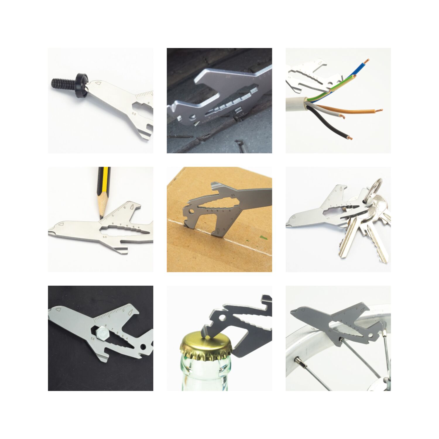ROMINOX® Key Tool Airplane (18 Funktionen) Große Helden 2K2106g