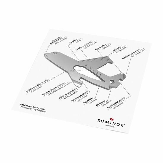 ROMINOX® Key Tool Airplane (18 Funktionen) Große Helden 2K2106g