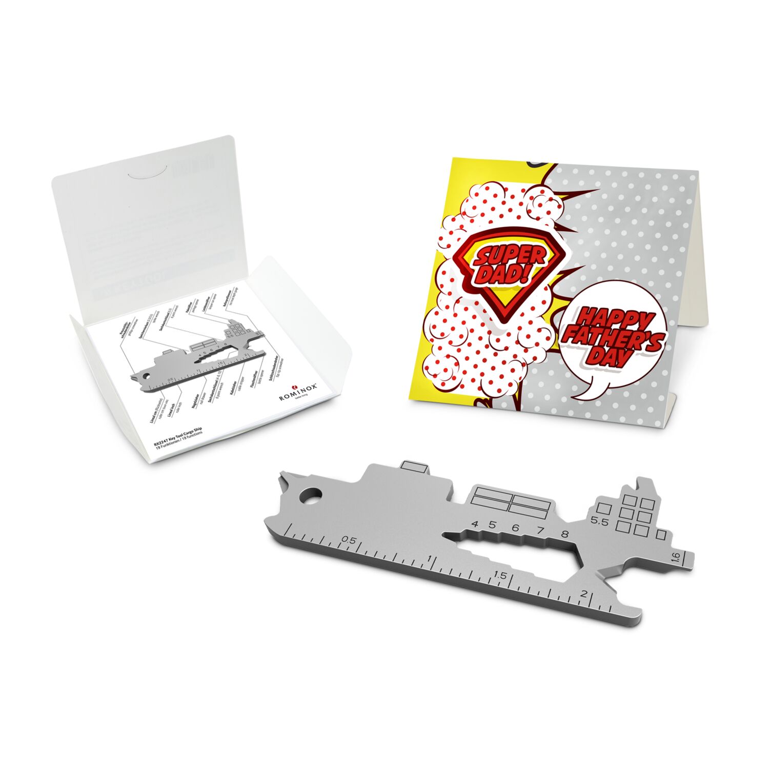 ROMINOX® Key Tool Cargo Ship (19 Funktionen) Super Dad 2K2108f