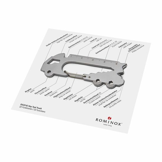 ROMINOX® Key Tool Truck (22 Funktionen) Viel Glück 2K2109a
