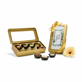Geschenkartikel / Präsentartikel: Golddose Vielen Dank 2K2117b