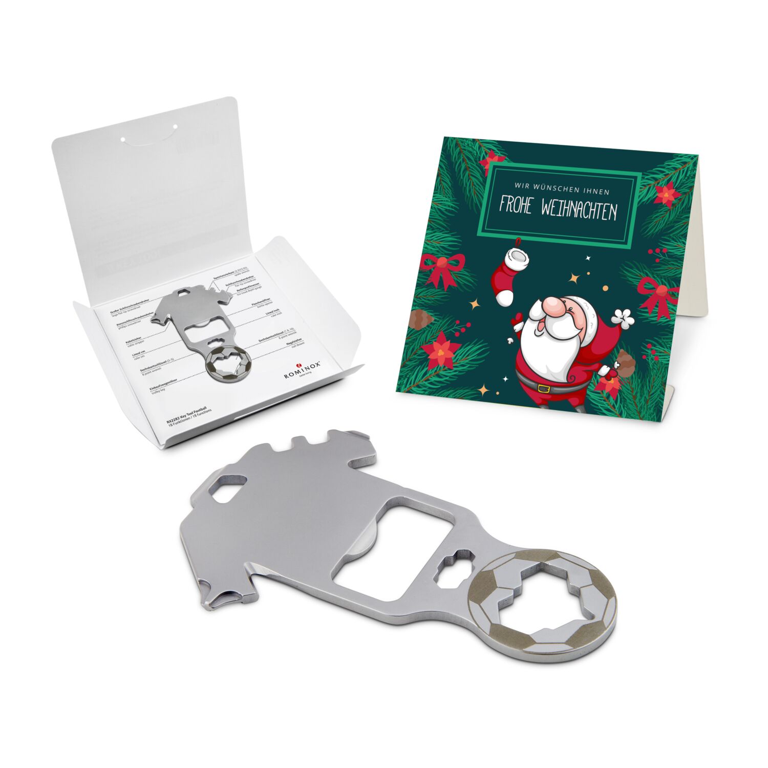 ROMINOX® Key Tool Football (18 Funktionen) Frohe Weihnachten 2K2201h