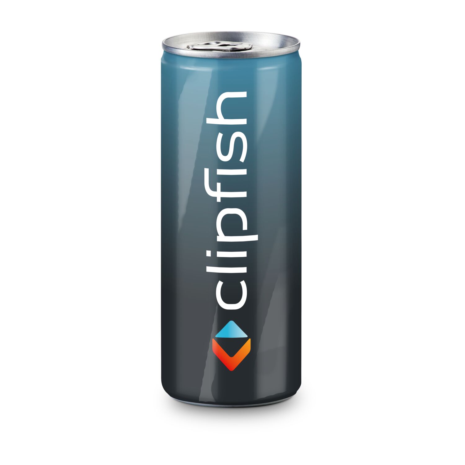 Latte Macchiato aus teilentrahmter Milch, Magermilch und Bohnenkaffee (45 mg Koffein / 100 ml), Slimline Dose 0,25 l in Silber mit Fullbody-Etikett Soft-Touch