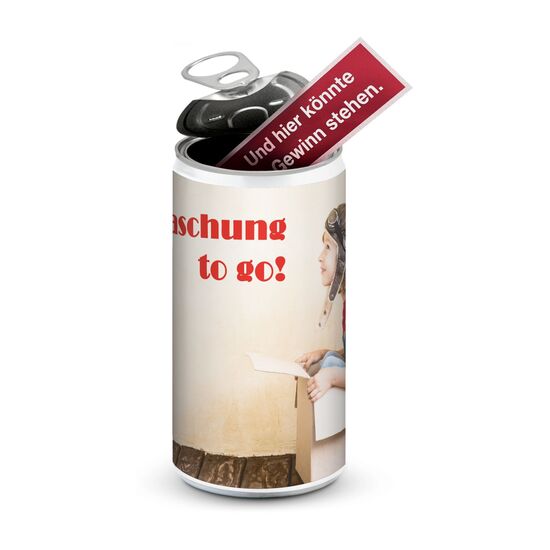 Neugier wecken! Eine Dose als Einladung, Messe Give-Away oder Gewinnspiel. 100% unkonventionell, kreativ und werbewirksam.