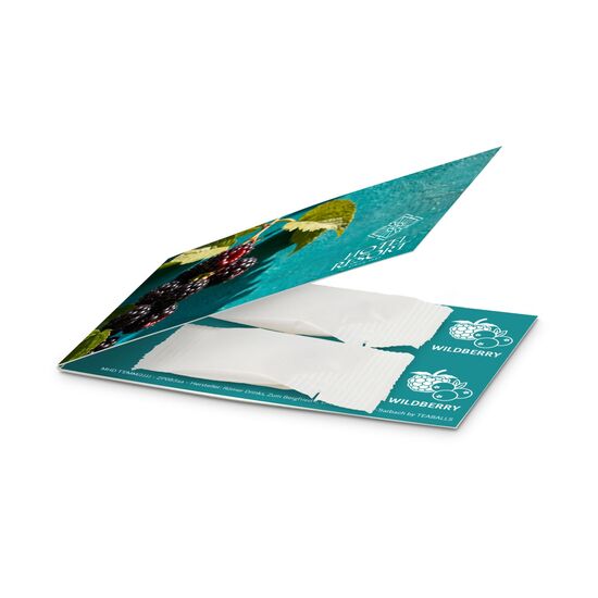 2 Sachets Promo Drops by TEABALLS (2x 6-8 Wildberry Drops für bis zu 1 L) in individueller Klappkarte