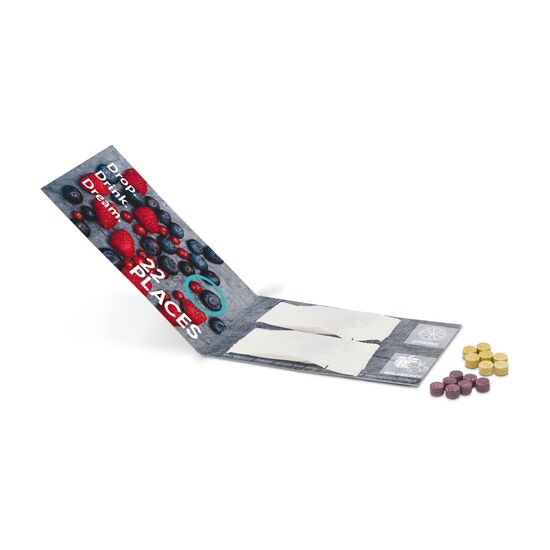 2 Sachets Promo Drops by TEABALLS (je 6-8 Wildberry und Zitrone Drops für bis zu 1 L) in individueller Klappkarte